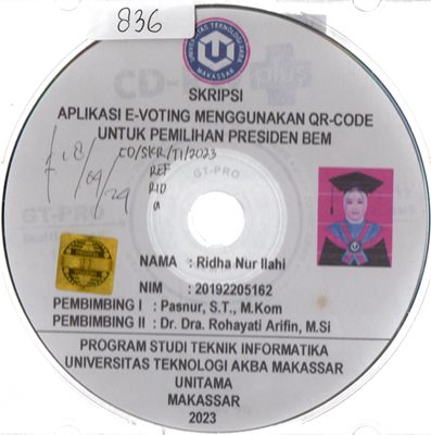 Aplikasi E-voting Menggunakan QR-code Untuk Pemilihan Presiden BEM