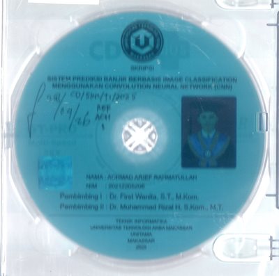 Sistem Prediksi Banjir Berbasis Image Classification Menggunakan Convolutional Neural Network (CNN)