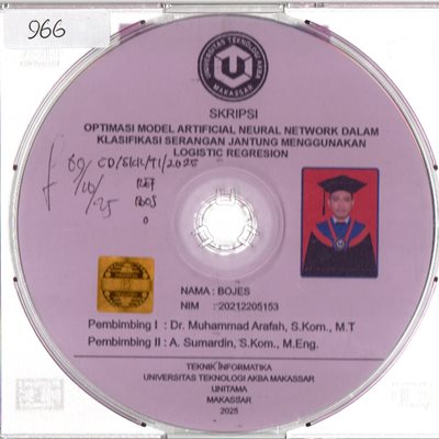 Optimasi Model Artificial Neural Network Dalam Klasifikasi Serangan Jantung Menggunakan Logistik Regresion