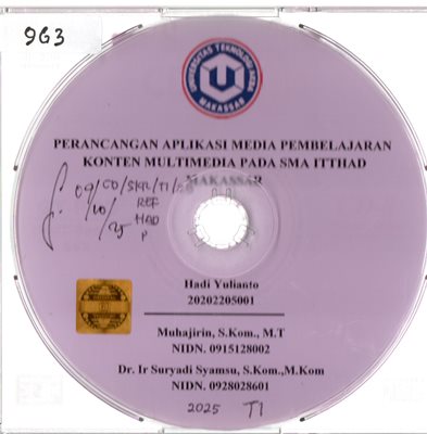 Perancangan Aplikasi Media Pembelajaran Konten Multimedia Pada SMA Ittihad Makassar