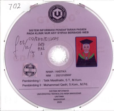 Sistem Informasi Pendaftaran Pasien Pada Klinik Nur Asy Syifaa Berbasis Web