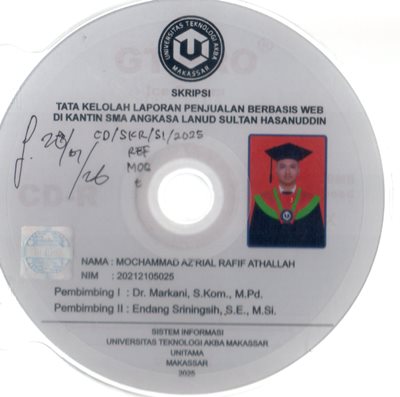Tata Kelola Laporan Penjualan Berbasis Web Di Kantin SMA Angkasa Lanud Sultan Hasanuddin