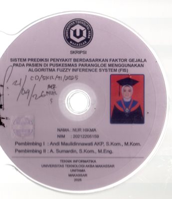 Sistem Prediksi Penyakit Berdasarkan Faktor Gejala Pada Pasien Di Puskesmas Parangloe Menggunakan Algoritma Fuzzy Inference System