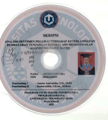 Analisis Sentimen Pegawai Terhadap Keterlambatan Pembayaran Tunjangan Kinerja Menggunakan Algoritma Naive Bayes