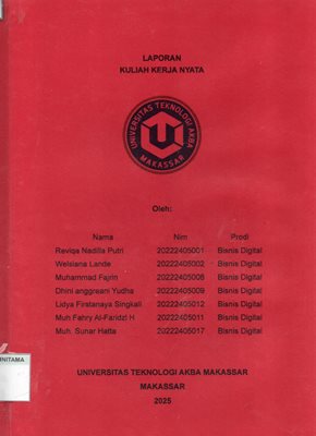 Laporan Kuliah Kerja Nyata