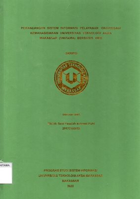 Perancangan Sistem Informasi Pelayanan Organisasi Kemahasiswaan Universitas Teknologi Akba Makassar (UNITAMA) Berbasis Web