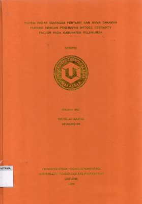 Sistem Pakar Diagnosis Penyakit Dan Hama Tanaman Porang Dengan Penerapan Metode Certainty Factor Pada Kabupaten Bulukumba