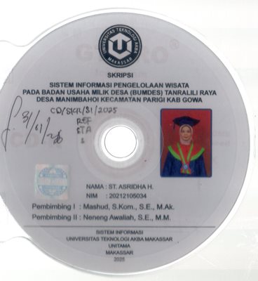 Sistem Informasi Pengelolaan Wisata Pada Badan Usaha Milik Desa (BUMDES) Tanralili Raya Desa Manimbahoi Kecamatan Parigi Kab. Gowa