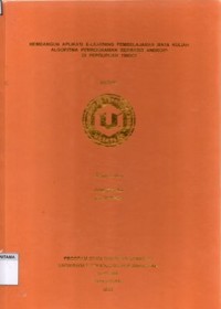 Membangun Aplikasi E-Learning Pembelajaran Mata Kuliah Algoritma Pemrograman Berbasis Android Di Perguruan Tinggi