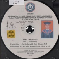 Membangun Aplikasi E-Learning Pembelajaran Mata Kuliah Algoritma Pemrograman Berbasis Android Di Perguruan Tinggi