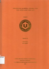 Implementasi Algoritma Pencarian Data Pada Sistem Smart Door Lock