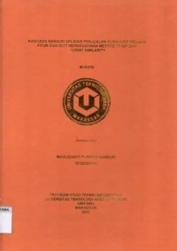 Rancang Bangun Aplikasi Penjualan Furniture Dengan Fitur Chatbot Menggunakan Metode TF-IDF Dan Cosine Similarity