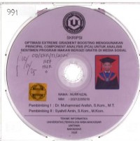 Optimasi Extreme GradientBoosting Menggunakan Principal Component Analysis (PCA) Untuk Analisis Sentimen Program Makan Bergizi Gratis Di Media Sosial