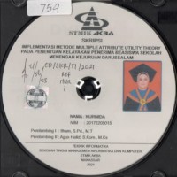 Implementasi Metode Multiple Attribute Utility Theory Pada Penentuan Kelayakan Penerima Beasiswa Sekolah Menengah Kejuruan Darussalam