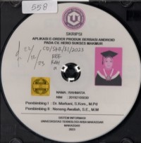 Aplikasi E-order Produk Berbasis Android Pada PT. Hero Sukses Makmur