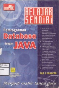 Belajar Sendiri Pemrograman Database dengan Java
